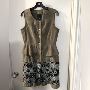 Anna Sui Peplum Dress - size 8 - great condition;